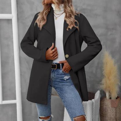 Veloretta™ – Manteau Cardigan à Col Polo