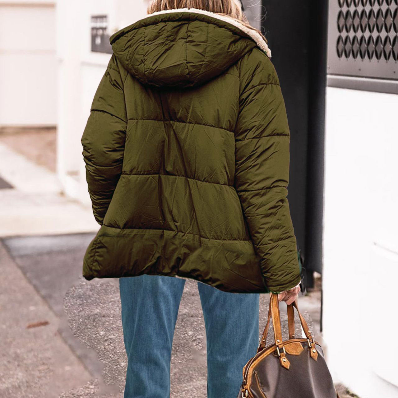 Veloretta™ – Veste Courte en Coton à Capuche