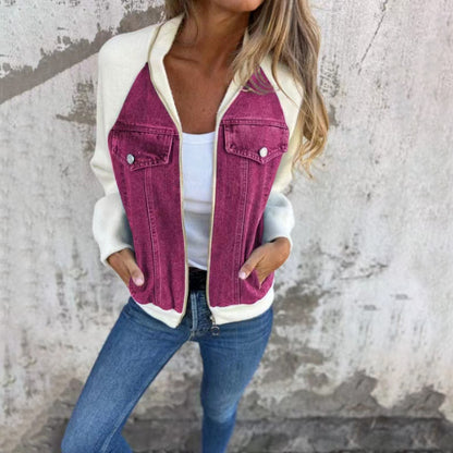 Veloretta™ – Veste jeans Patchwork