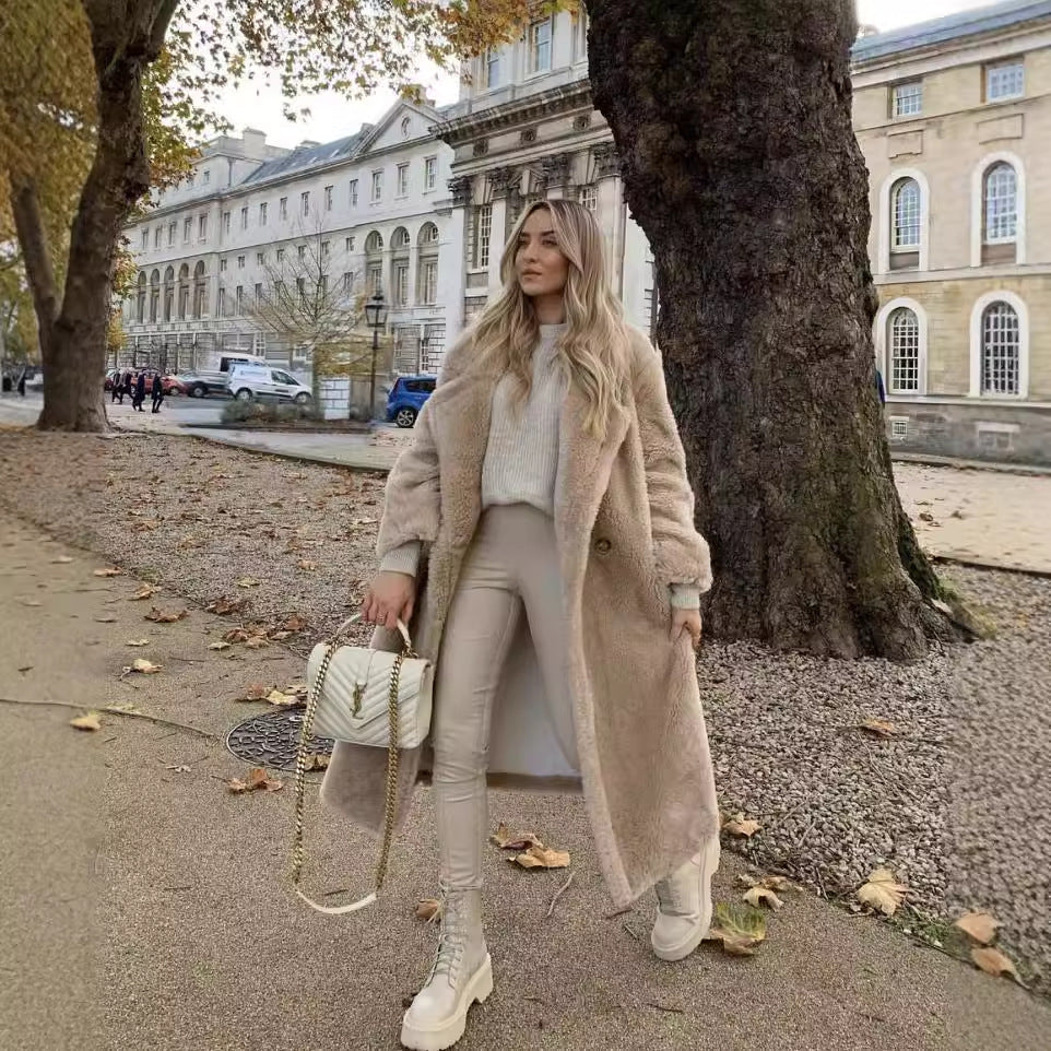 Veloretta™ – Manteau Long Femme en Fausse Laine