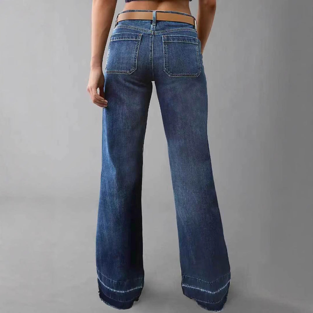 Veloretta™ – Jeans Taille Haute Droit et Slimming Retro