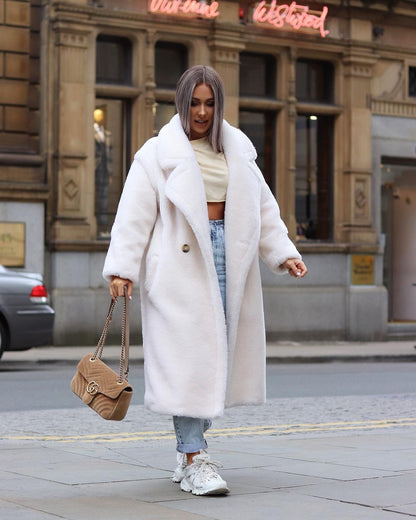 Veloretta™ – Manteau Long Femme en Fausse Laine