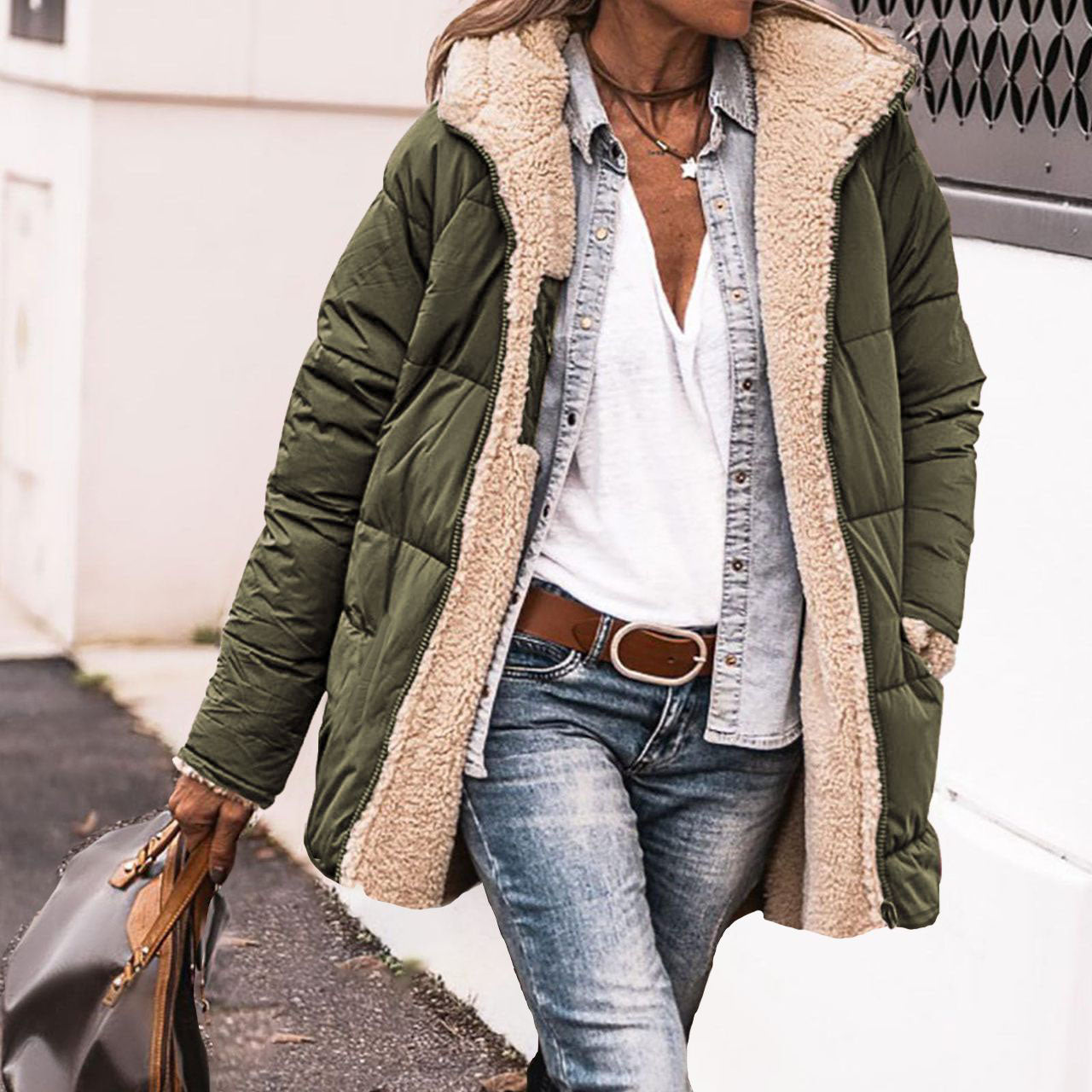 Veloretta™ – Veste Courte en Coton à Capuche