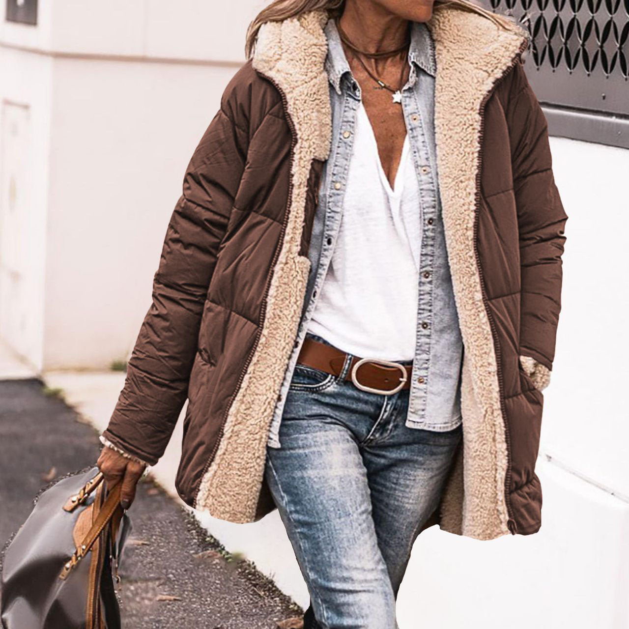 Veloretta™ – Veste Courte en Coton à Capuche