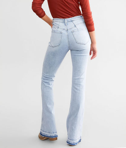 Veloretta™ – Jean Taille Haute à Boutons