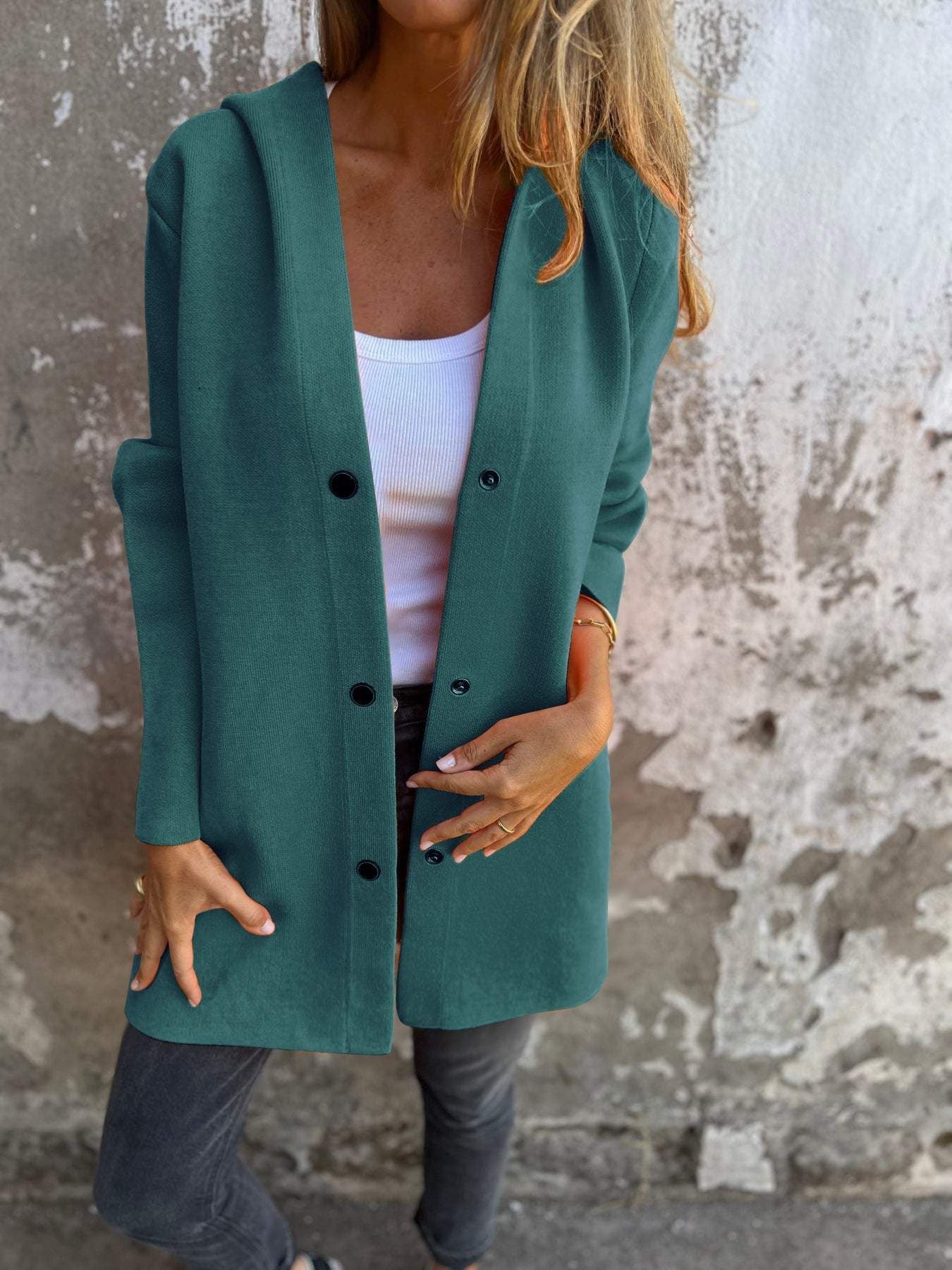 Veloretta™ – Cardigan long à capuche