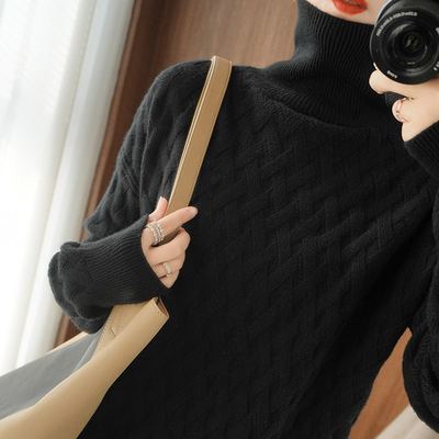 Veloretta™ – Pull à Col Roulé Tricoté