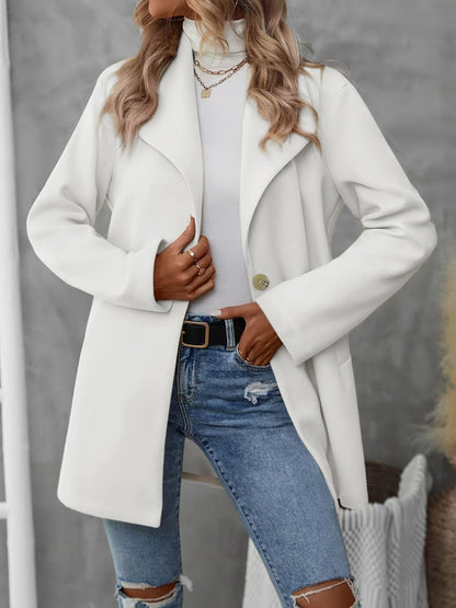 Veloretta™ – Manteau Cardigan à Col Polo