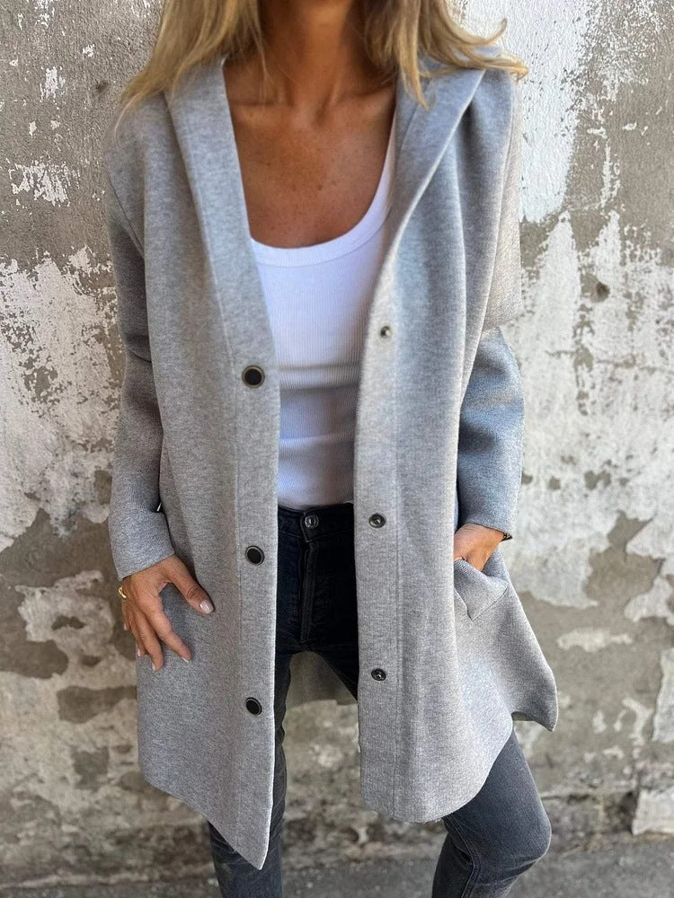 Veloretta™ – Cardigan long à capuche