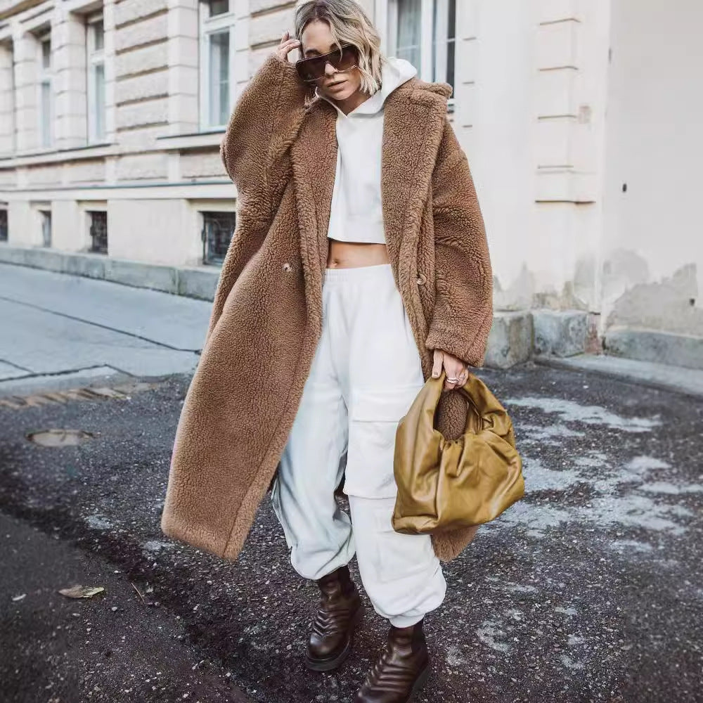 Veloretta™ – Manteau Long Femme en Fausse Laine