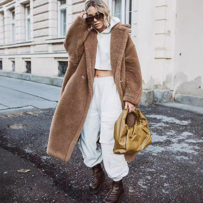 Veloretta™ – Manteau Long Femme en Fausse Laine