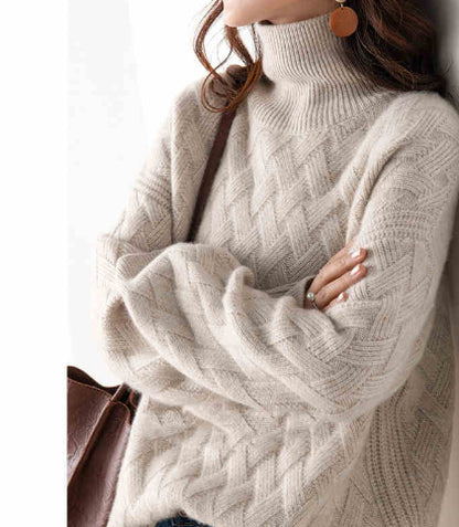 Veloretta™ – Knitted Turtleneck Sweater 