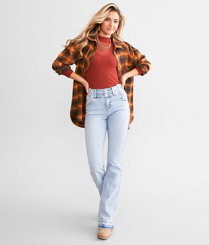 Veloretta™ – Jean Taille Haute à Boutons