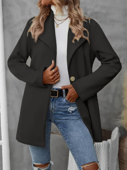 Veloretta™ – Manteau Cardigan à Col Polo