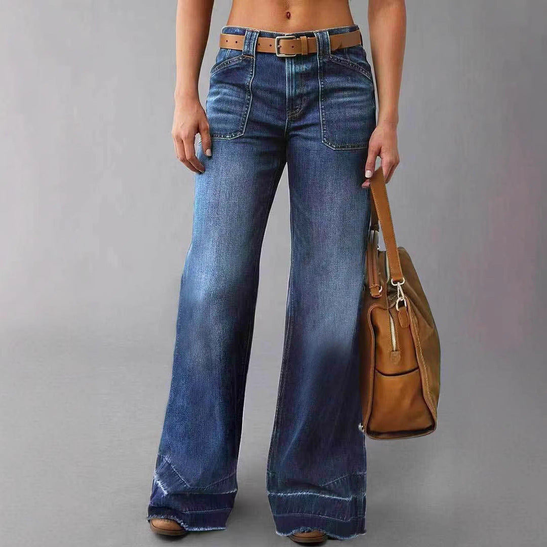 Veloretta™ – Jeans Taille Haute Droit et Slimming Retro
