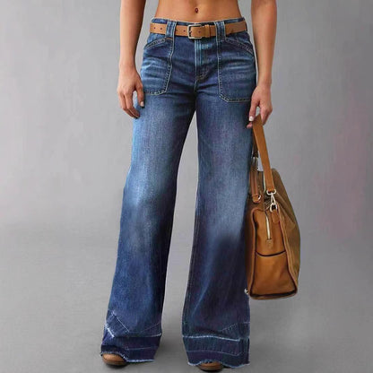 Veloretta™ – Jeans Taille Haute Droit et Slimming Retro