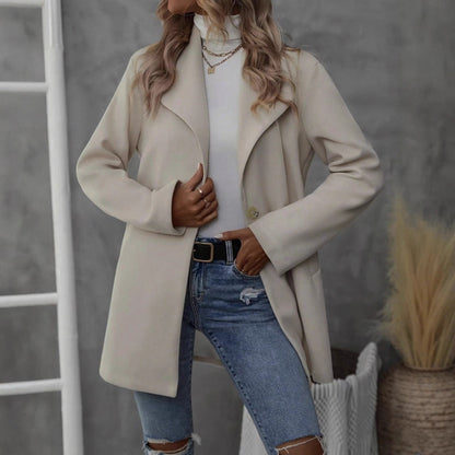 Veloretta™ – Manteau Cardigan à Col Polo